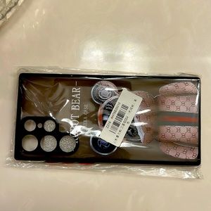 - Cute Bear Hard Matte Phone Case For Samsung Galaxy S21 Ultra